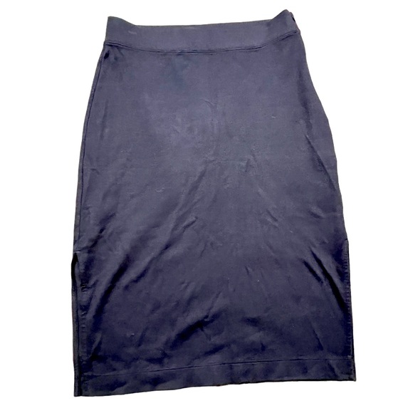 GAP Dresses & Skirts - Gap navy blue pencil skirt w side slits Sz XS